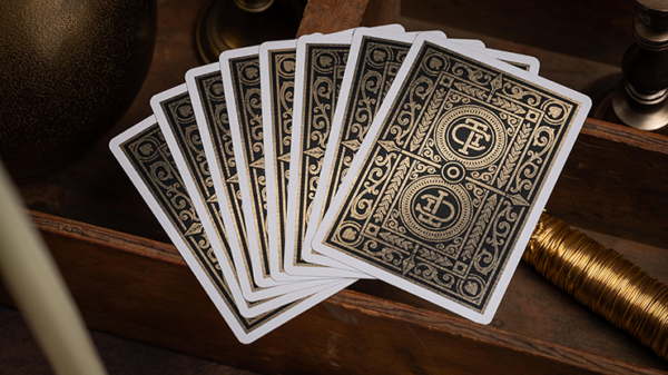 80408-alt2 TCI Clubhouse (Black) Playing Cards