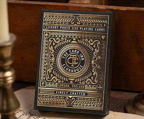 80408-full TCI Clubhouse (Black) Playing Cards