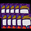 Birthday Silk Surprise REFILL (10 Silks) by PlayTime Magic DEFMA (Purple)