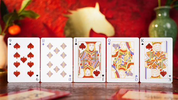 80862-alt3 Year of the Horse (Red) Playing Cards by TCC Fashion