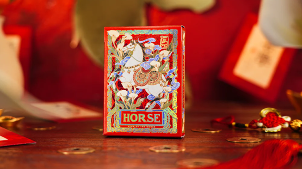 80862-full Year of the Horse (Red) Playing Cards by TCC Fashion