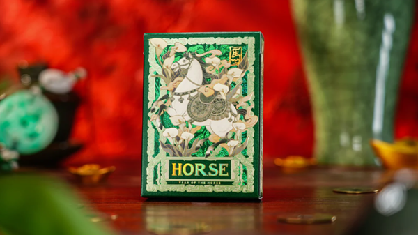 Year of the Horse (Green) Playing Cards by TCC Fashion