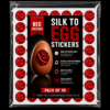 Silk to Egg Stickers (RED) Pack of 70