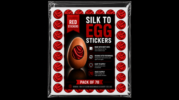 Silk to Egg Stickers (RED) Pack of 70