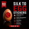 Silk to Egg Stickers (RED) Pack of 70