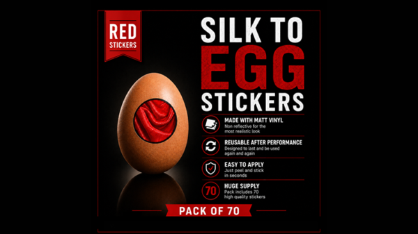 Silk to Egg Stickers (RED) Pack of 70