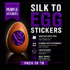 80913-full Silk to Egg Stickers (Purple) Pack of 70