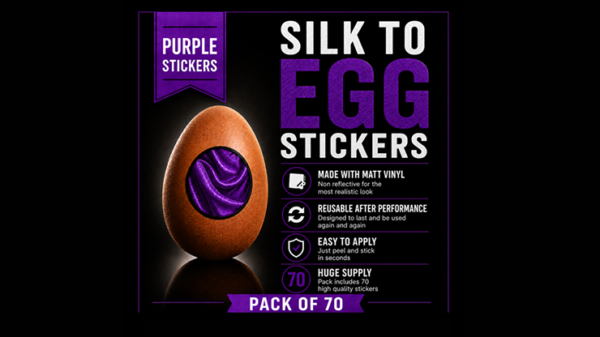 80913-full Silk to Egg Stickers (Purple) Pack of 70