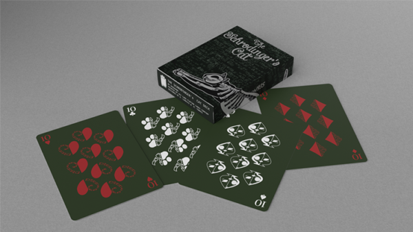 80937-alt3 Schrodinger's Cat: Alive Green Edition Playing Cards