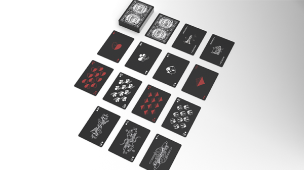 80967-alt1 Schrodinger's Cat: Quantum Gilded Dead Black Playing Cards