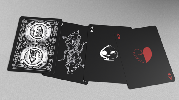 80967-alt2 Schrodinger's Cat: Quantum Gilded Dead Black Playing Cards