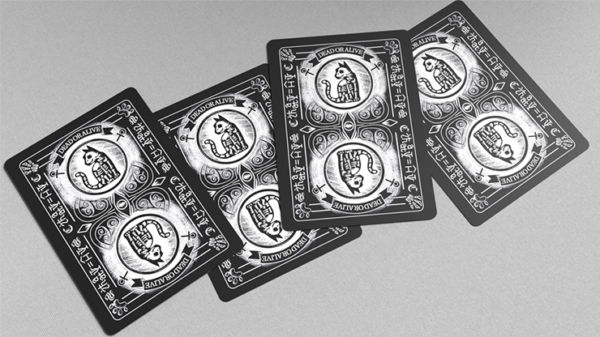 80967-alt3 Schrodinger's Cat: Quantum Gilded Dead Black Playing Cards