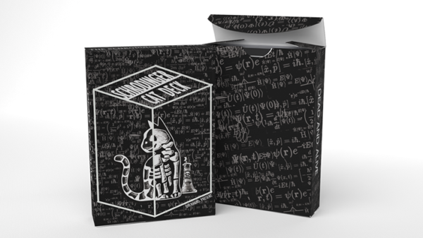 80967-full Schrodinger's Cat: Quantum Gilded Dead Black Playing Cards