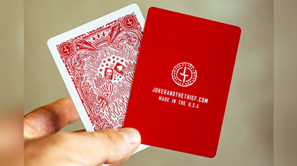 71095-alt2 Blood Red Edition V3 Playing Cards by Joker and the Thief