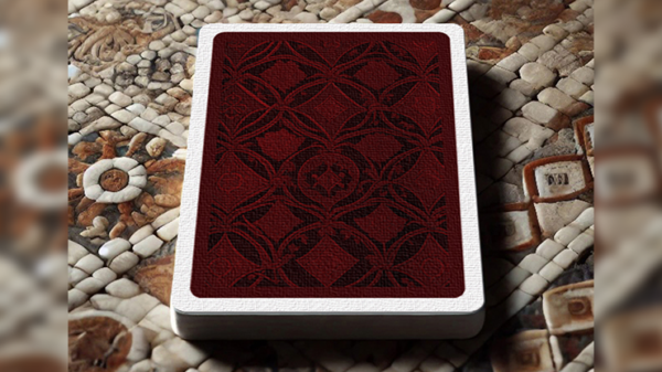80701-alt3 The Spirit of Cubism (Dark Red) Playing Cards