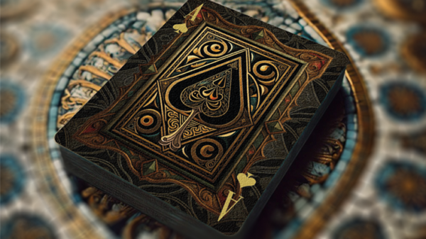 80702-alt3 The Spirit of Cubism (Dark Black) Playing Cards