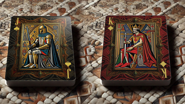 80702-alt4 The Spirit of Cubism (Dark Black) Playing Cards