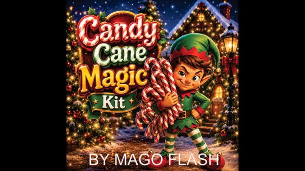 81072-full Candy Cane Magic Kit by Mago Flash
