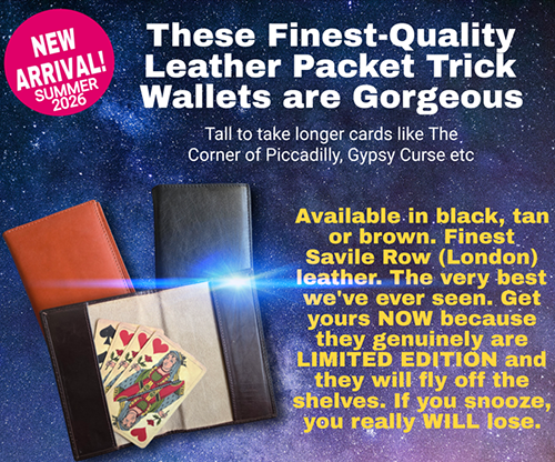 Leather Packet Wallet (Black) by Paul Gordon