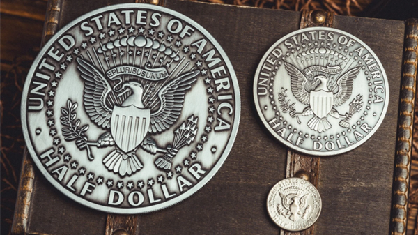 81169-alt2 Bacon Jumbo Coin (Oversized Half Dollar) by Bacon Magic