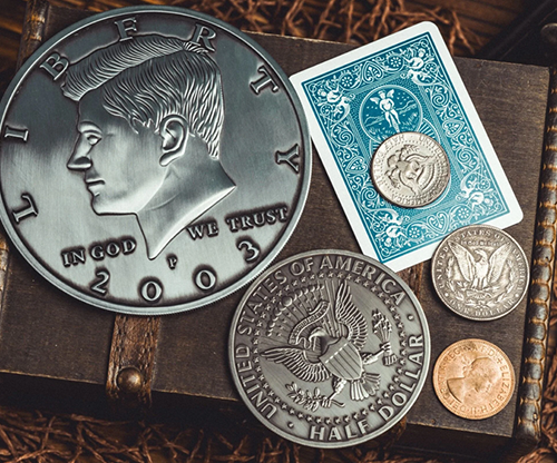 81169-full Bacon Jumbo Coin (Oversized Half Dollar) by Bacon Magic