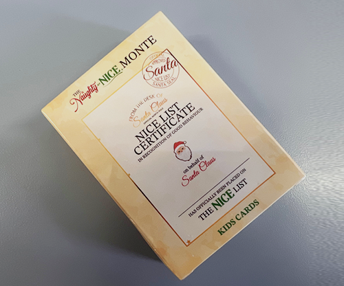 Refill Kid Cards for Naughty or Nice Monte