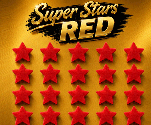 81244-full Super Stars Red (Bag of 20) Sponge