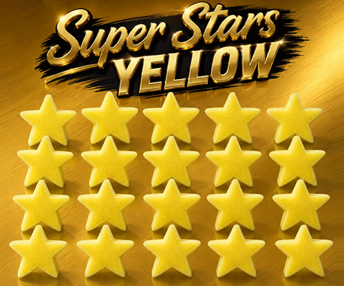 81245-full Super Stars Yellow (Bag of 20) Sponge