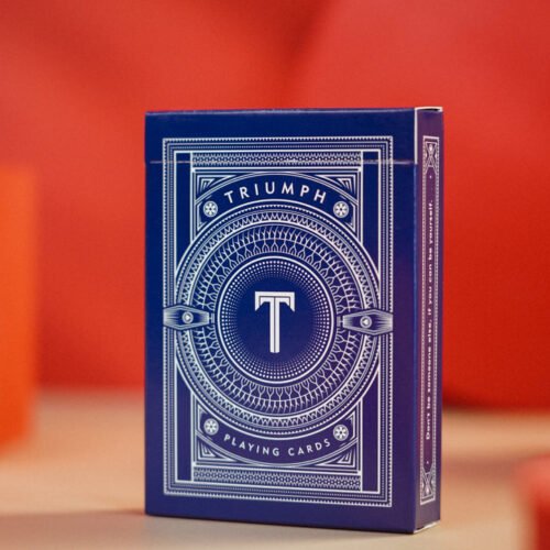 Triumph_11 Triumph Playing Cards by TCC (Blue) (Marked)