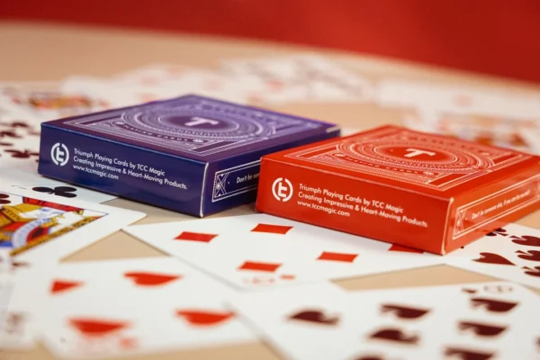 Triumph_2.jpg Triumph Playing Cards by TCC (Red) (Marked)