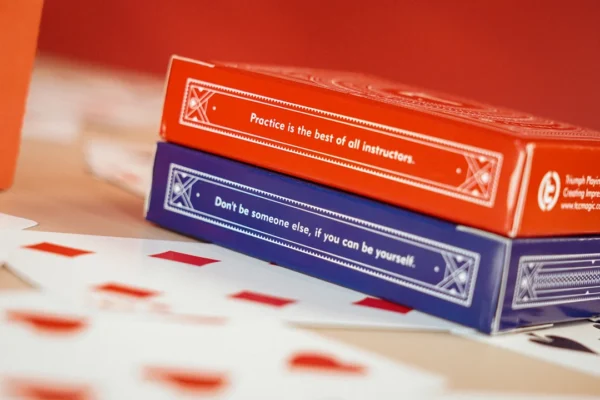 Triumph_3.jpg Triumph Playing Cards by TCC (Red) (Marked)