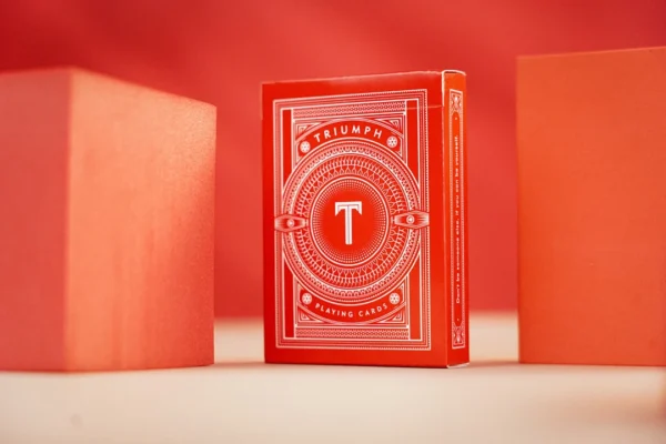 Triumph_4.jpg Triumph Playing Cards by TCC (Red) (Marked)