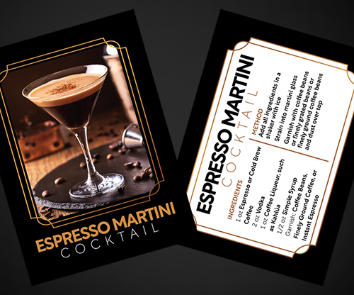 80950-full Cocktail Cards (Espresso Martini) by Svenpad
