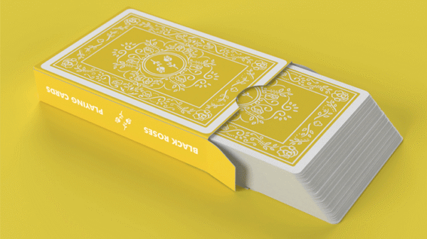 81124-alt2 Black Roses Sunny Days Playing Cards