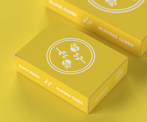 Black Roses Sunny Days Mini Playing Cards