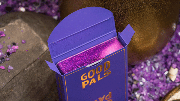 81136-alt2 GILDED Good Pals Purple Foil Logo Playing Cards