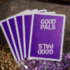 81136-alt4 GILDED Good Pals Purple Foil Logo Playing Cards
