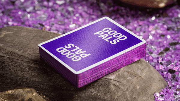 81136-full GILDED Good Pals Purple Foil Logo Playing Cards