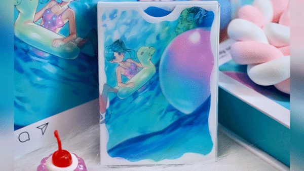 81276-alt1 Sweet Cosplay Show - Azure Summer (Grading Box) Playing Cards