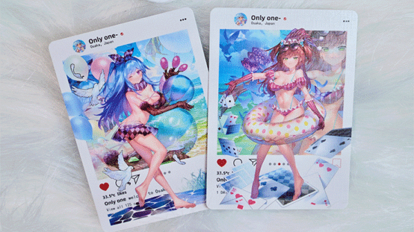 81276-alt3 Sweet Cosplay Show - Azure Summer (Grading Box) Playing Cards