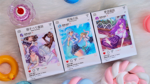 81276-alt5 Sweet Cosplay Show - Azure Summer (Grading Box) Playing Cards