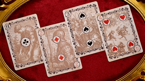 81286-alt3 Wars of the Roses (2nd Edition Red Tuck- Gilded ) Playing Cards