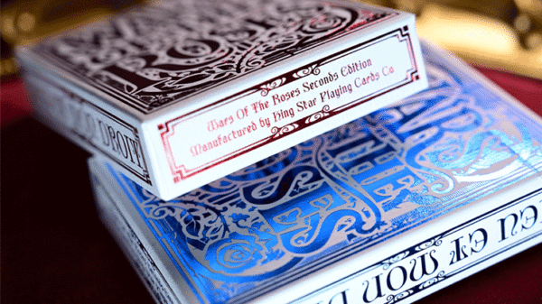 81287-alt5 Wars of the Roses (Blue Tuck-2nd Edition Edge-dyed) Playing Cards