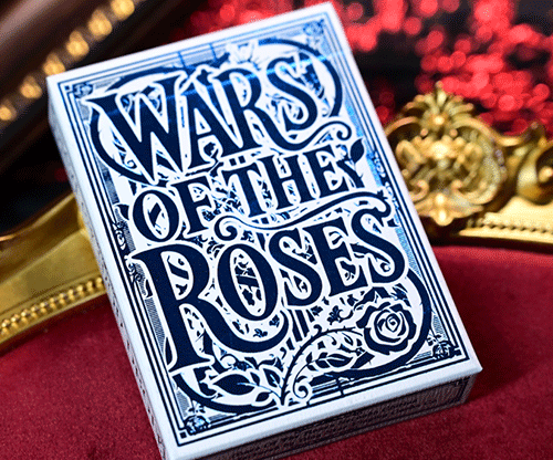 81287-full Wars of the Roses (Blue Tuck-2nd Edition Edge-dyed) Playing Cards