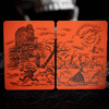 81405-alt2 OCTOBER V2 PUMPKIN ORANGE PLAYING CARDS